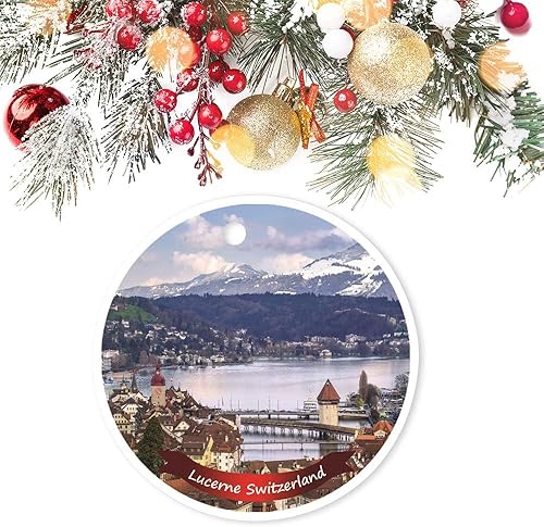 Miniatura 9 de Adorno colgante de recuerdo Pasadena, CA Adornos de Navidad Paisaje Adornos de Recuerdo de Navidad Adornos de 3 Pulgadas de Doble Cara Redondo de