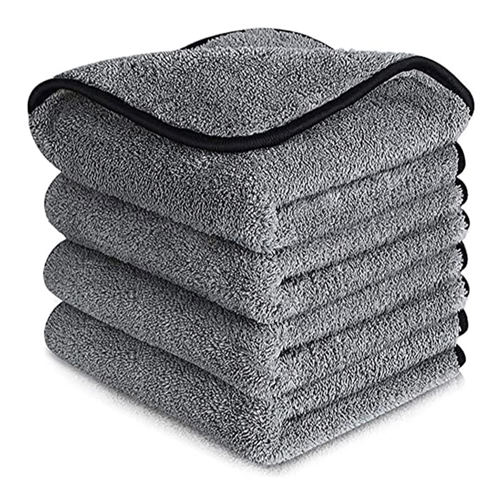 Trockentuch 100 x 40 cm, Mikrofasertücher für Autos, Auto-Trocknungswäsche, Detaillierung, Polieren, Poliertuch mit weichem, randlosem Mikrofasertuch (Farbe: 75 x 35 cm, Material: Coral Fleece) (60