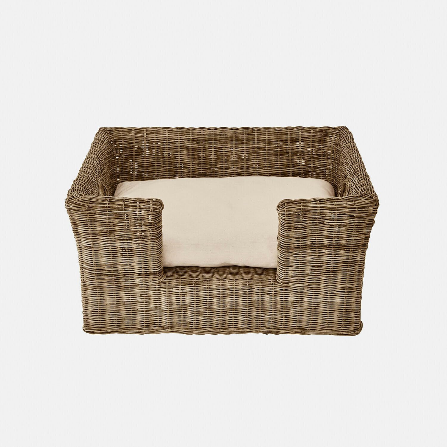 Loberon Haustierkorb Knuddo, braun/Creme