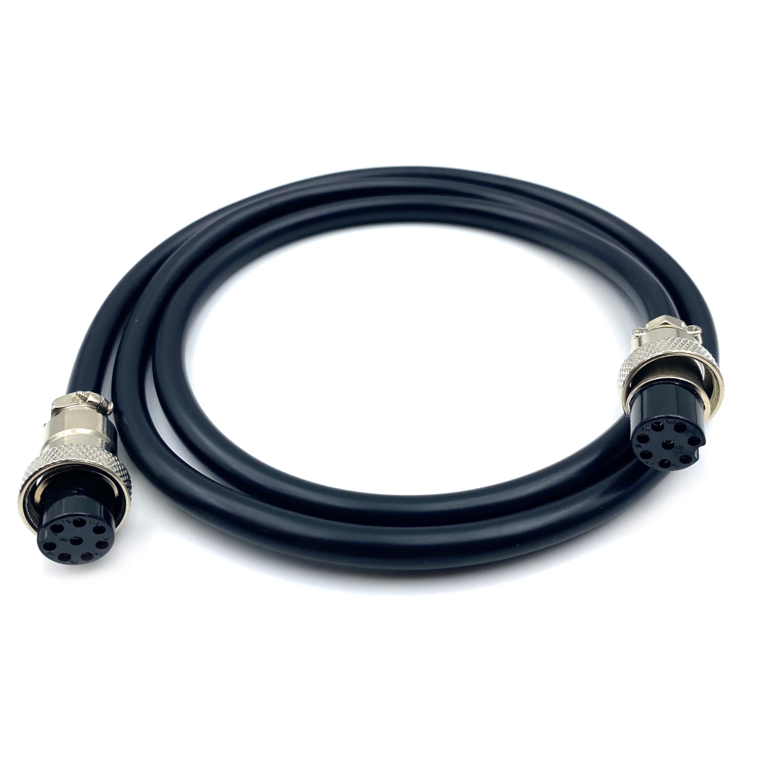 Fupiomeef 3.28 ft GX16 8 Pin Double Female Cable, GX16 8Pins Female to Female Head Aviation Cordset Electrical Connector Panel Mount Circular Metal Adapter Cordset for Ships 5A 125V 22AWG (1meter)