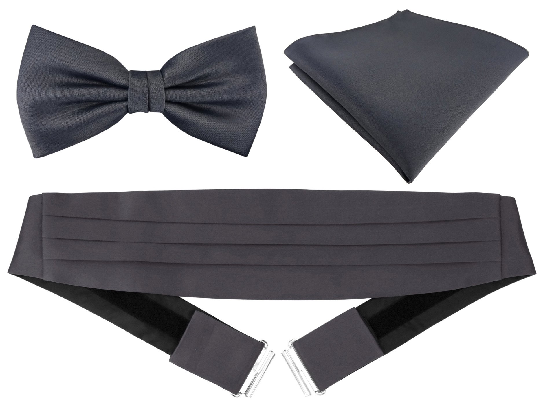 TigerTie Men's Plain Cummerbund - grey - One size