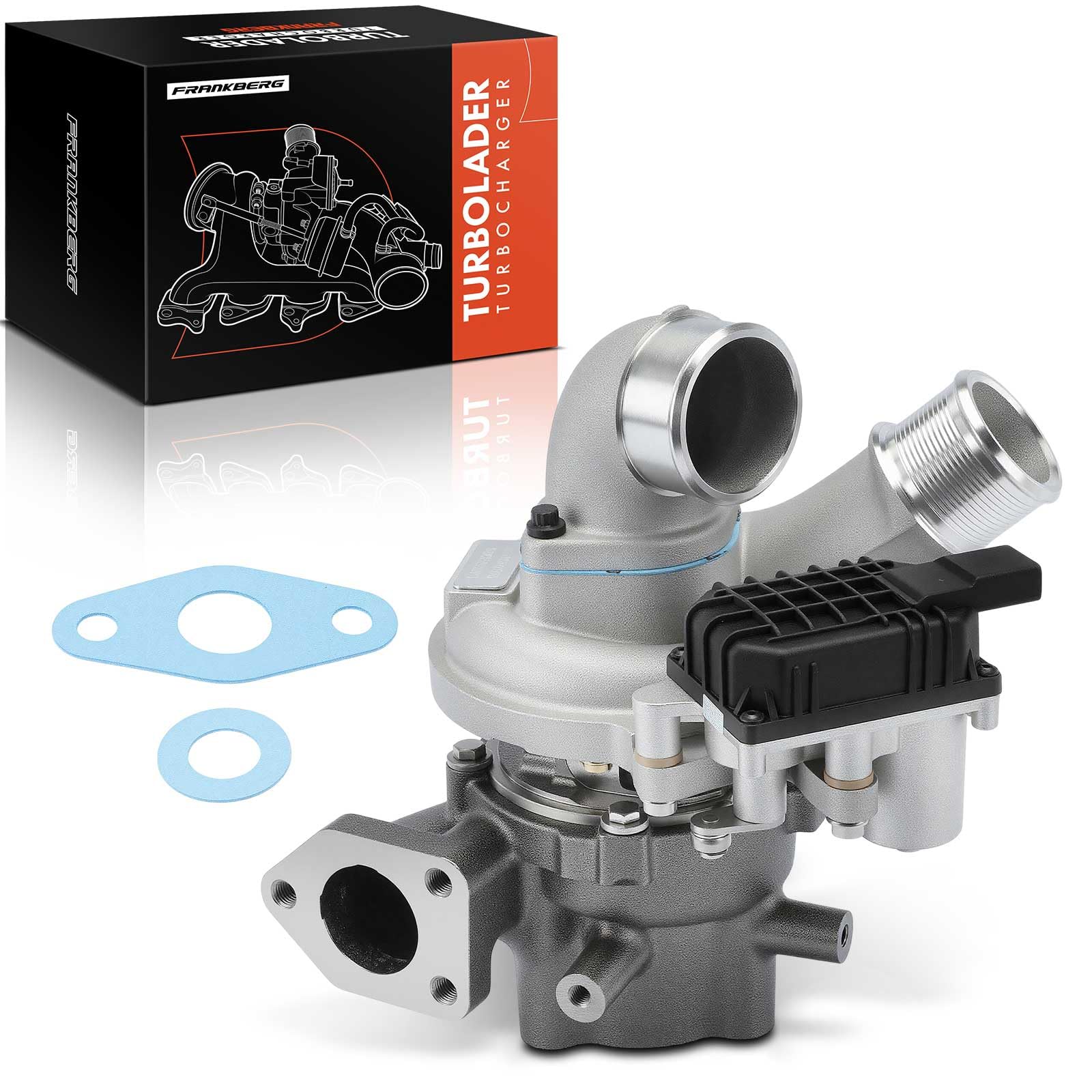 Frankberg Turbocompressore Gas di scarico Turbocompressore Diesel | Compatibile con: Sorrento I Van JC, H-1 Pianale/Telaio, H350 pianale/telaio, H-1 Box A1, Autobus H350, Sorrento I JC, H-1