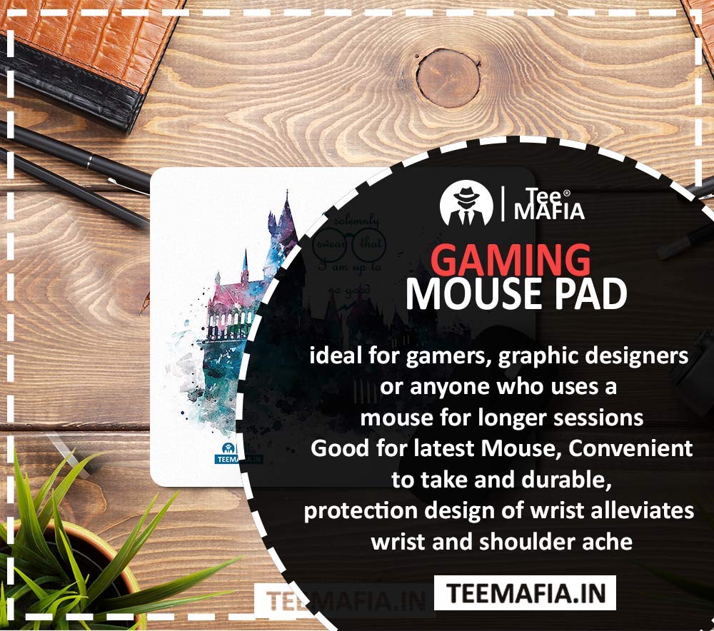 Tee Mafia Always Wizard Gaming Mouse Pad for Gamer | Anti Skid Technology Mouse Pad for Laptops and Computers 1