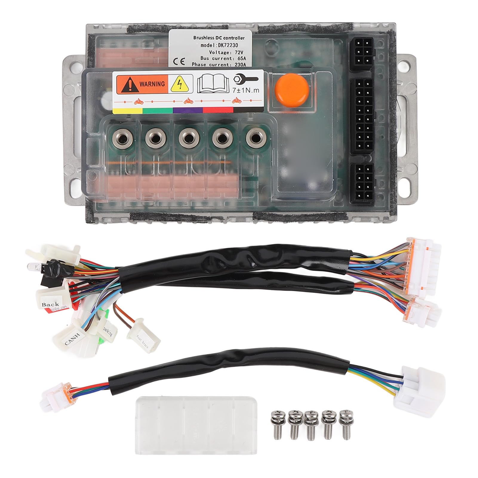 Fabater Brushless DC Motor Controller, 72V 2000W Max, Electric Speed Controller, QS Motor Electric Motorcycle Mobility Scooter