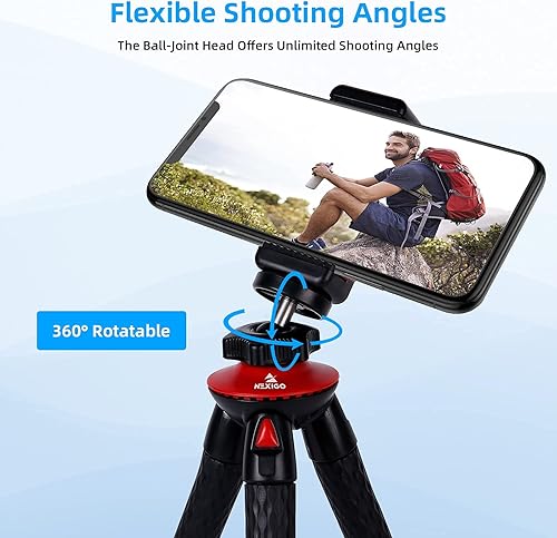 Miniatura 4 de NexiGo Cámara web de transmisión 1080P con mini kits de trípode, cámara web de autoenfoque N930E 2021 con luz de anillo y cubierta de privacidad,