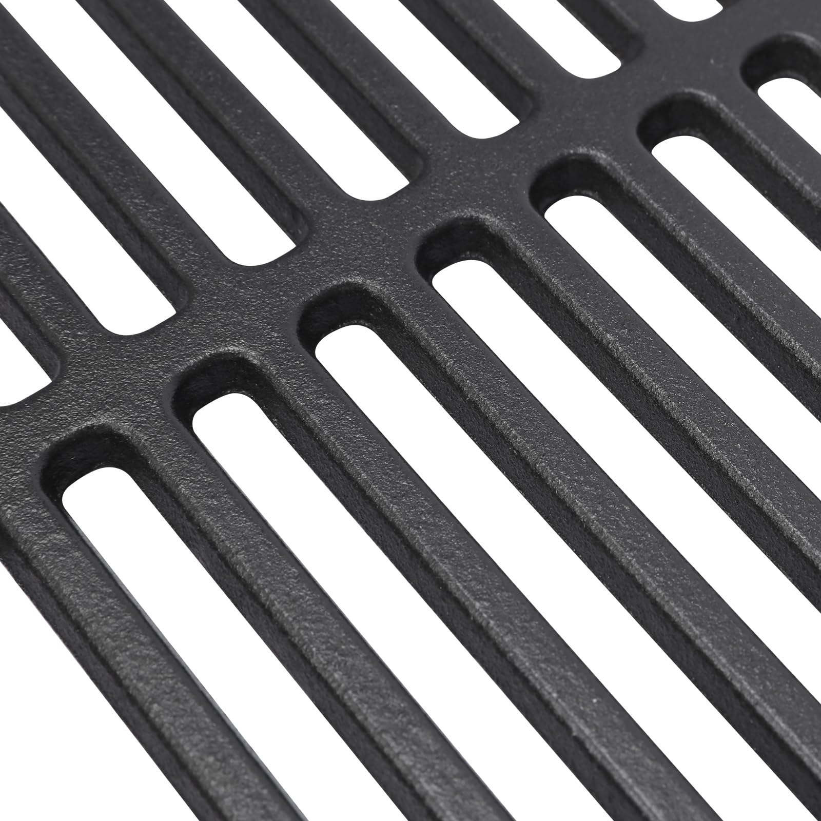 Denmay 60 x 40 cm gietijzeren grillrooster voor gasgrill, houtskoolgrill, BBQ en meer, gietijzeren rooster geëmailleerde reserveonderdelen, 1 stuk
