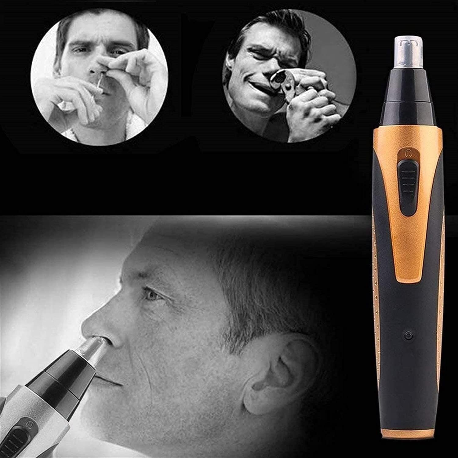 WEedsy 4 in 1 Painless Eyebrow & Facial Hair Trimmer for Men & Women, Electric, bathrooms, Travel Camping