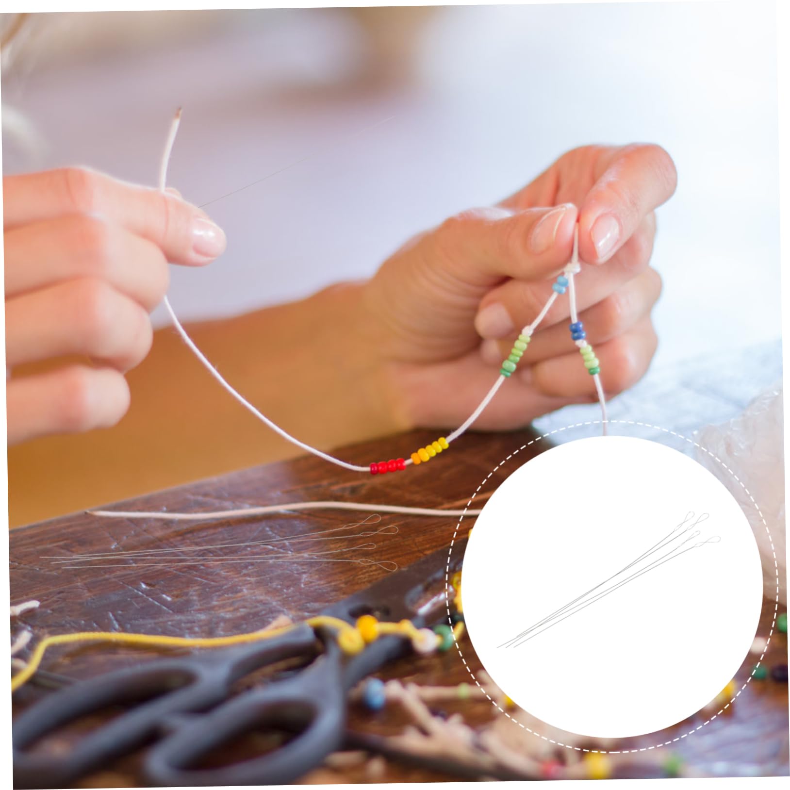 Sewroro 3sets DIY Beading Needles Kit Metal Stitching Embroidery Needles for Jewelry Making 4pcs*3