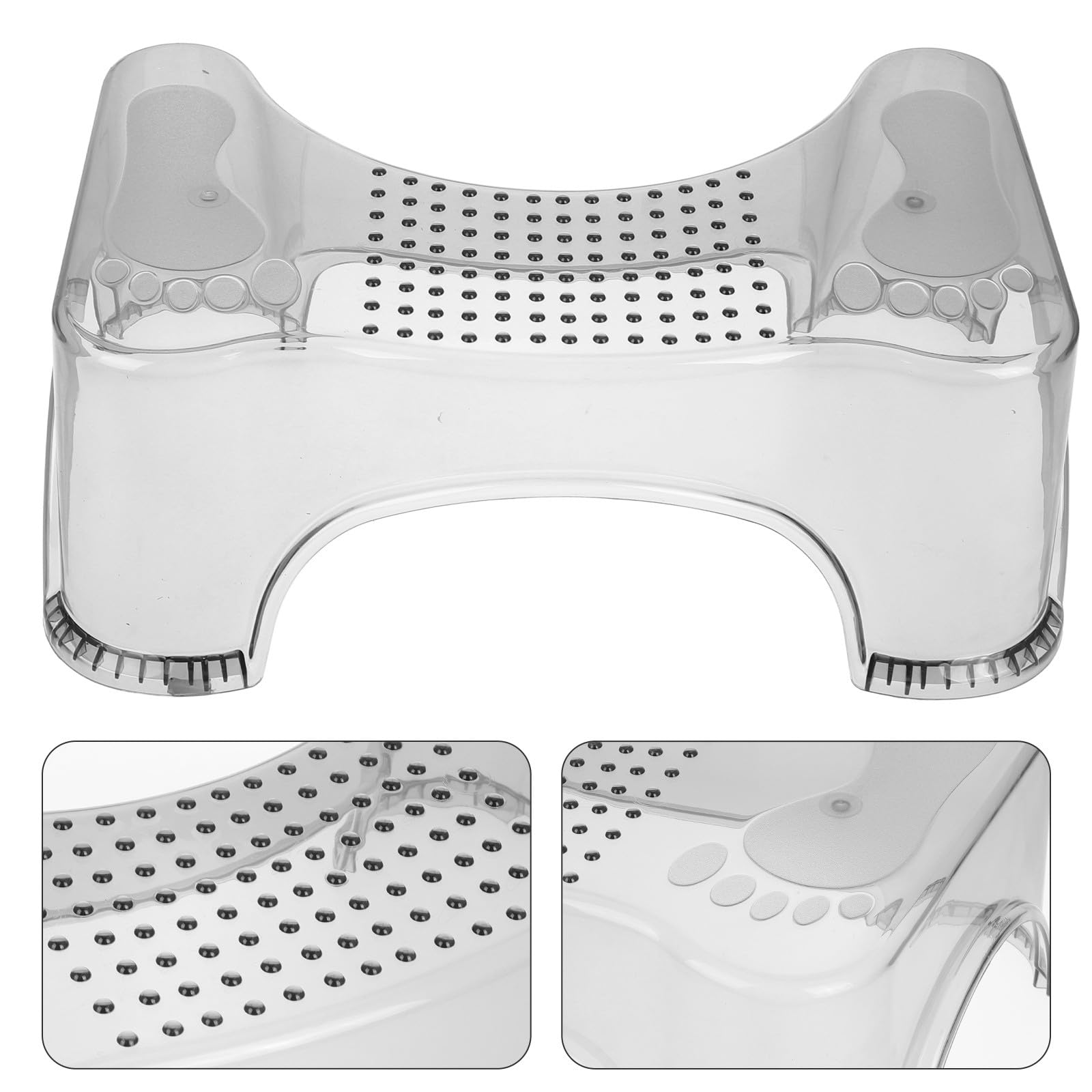 Abaodam Sgabello Bagno per Bambini Piedini Antiscivolo in Pet, Sgabello Rialzato per Toilette, Affidabile e Sicuro per Ragazzi e Anziani, per Bagno