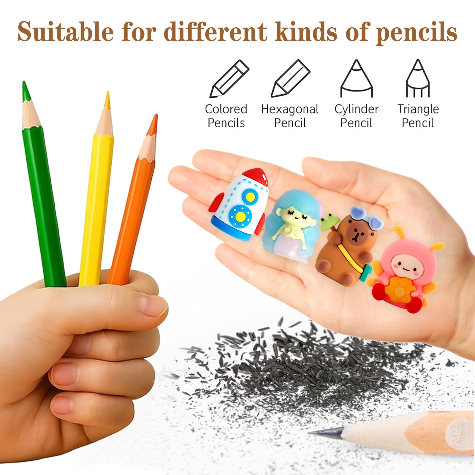 Kawaii temperamatite manuale personaggi cartoni animati 50 pezzi premi classe cancelleria