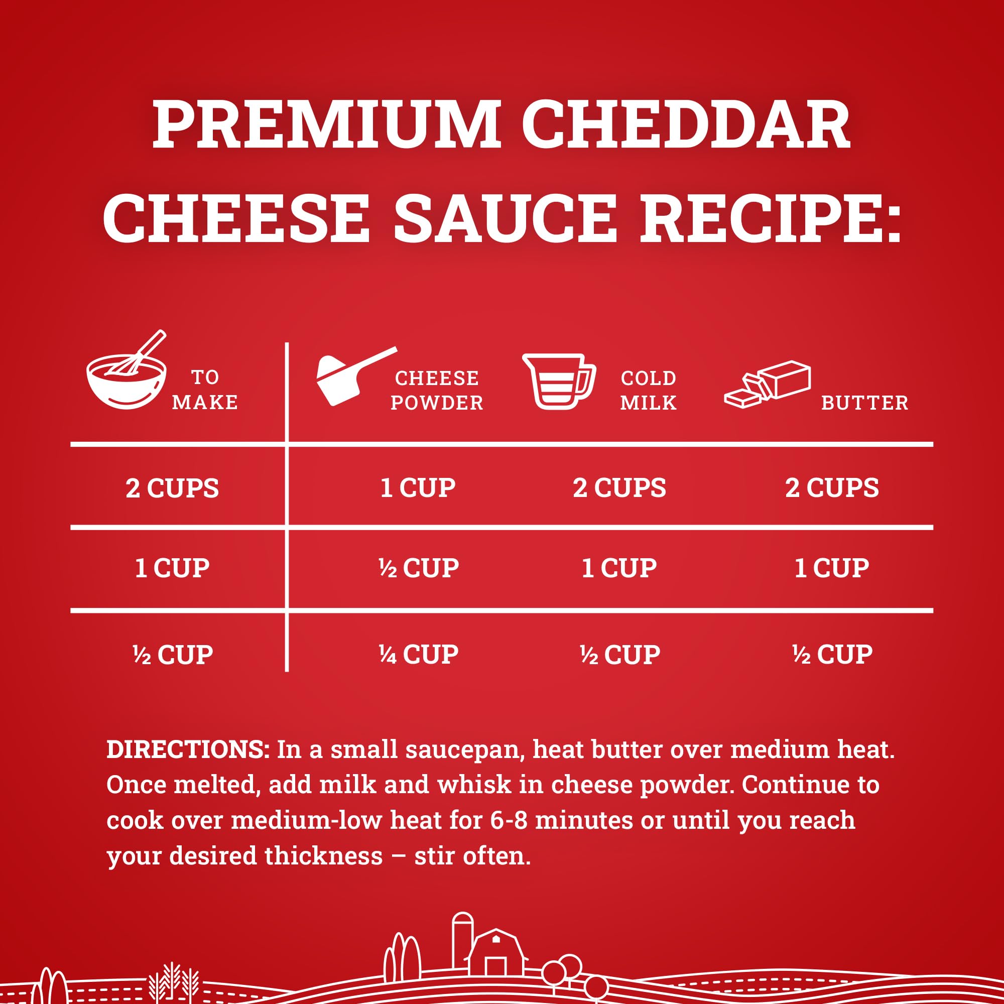 Snapklik.com : Hoosier Hill Farm Premium Cheddar Cheese Powder, 25LB