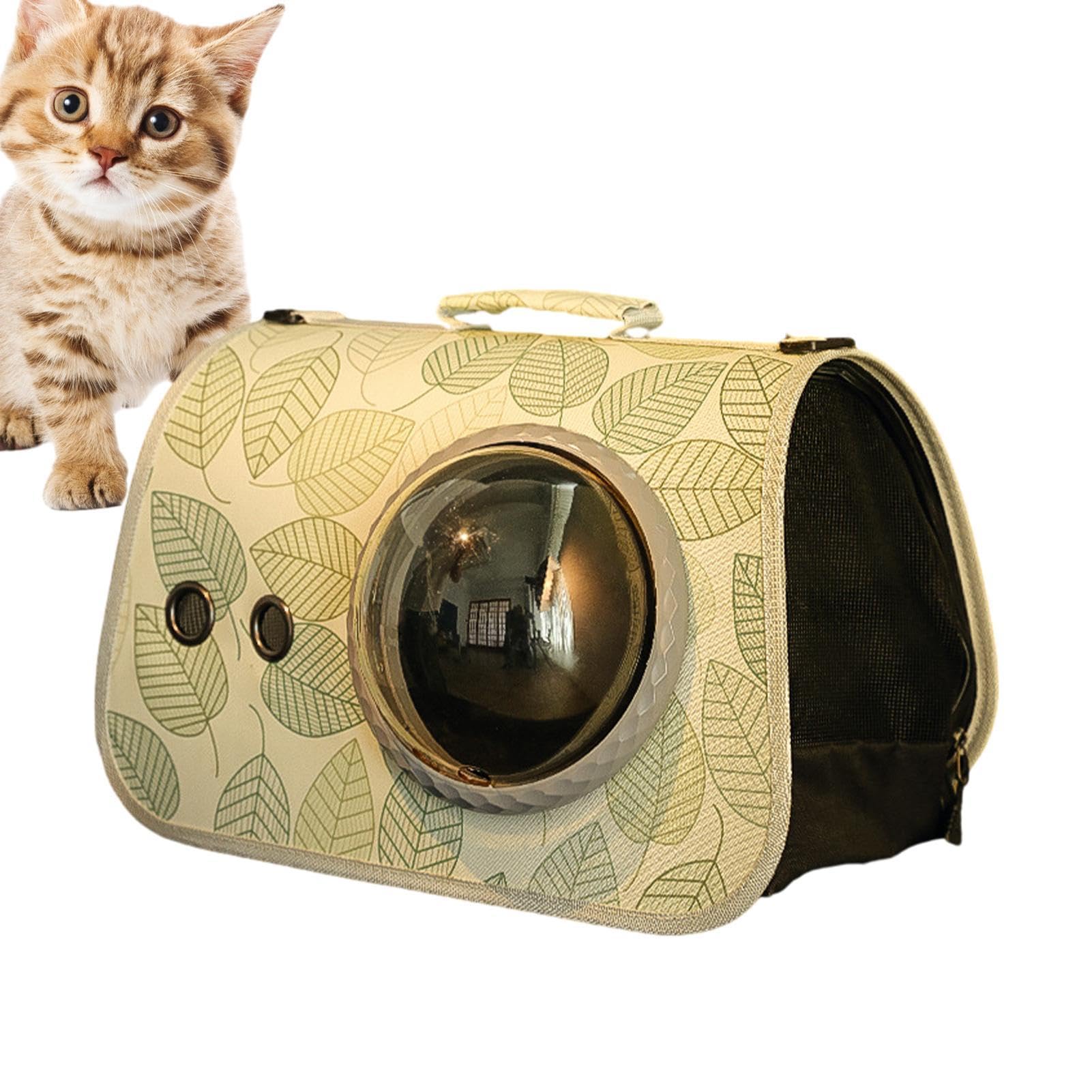 Trasportino per animali domestici, imbracatura per trasportino per cani di piccola taglia - Custodia a tracolla per animali domestici - Trasportino per zaino per gatti, per gatti a bolle, borsa a trac