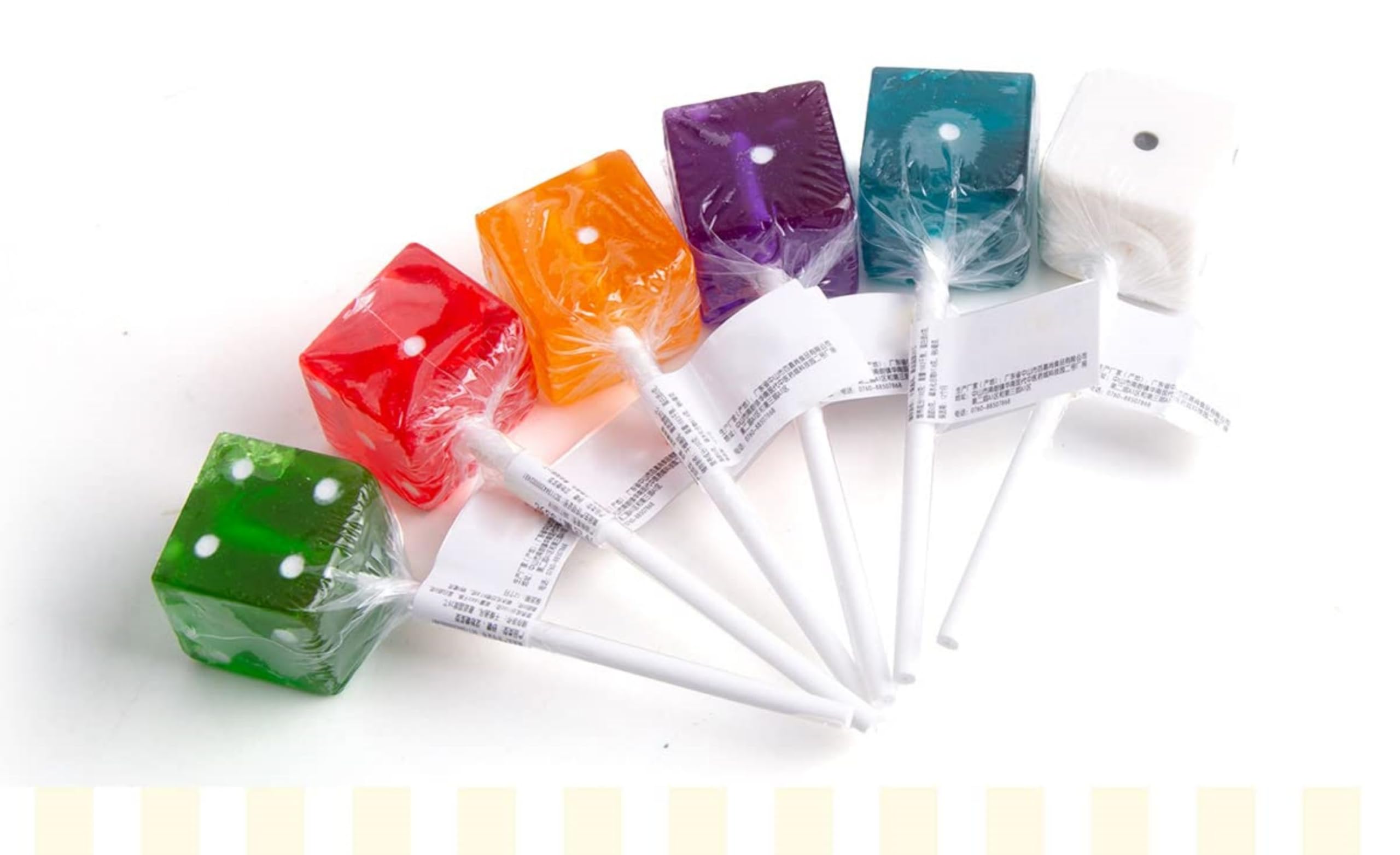 韓国 お菓子 メロディーキャンディー Amazon.co.jp: サイコロキャンディー 6本セット 全色