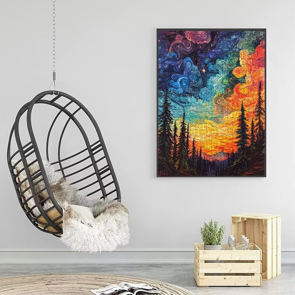 Puzzle 2000 elementów, fantasy las puzzle dla dorosłych 2000, drewniane puzzle, klasyczne gry edukacyjne, niemożliwe wyzwanie, rodzina gier, kreatywny prezent DX0YL1-773