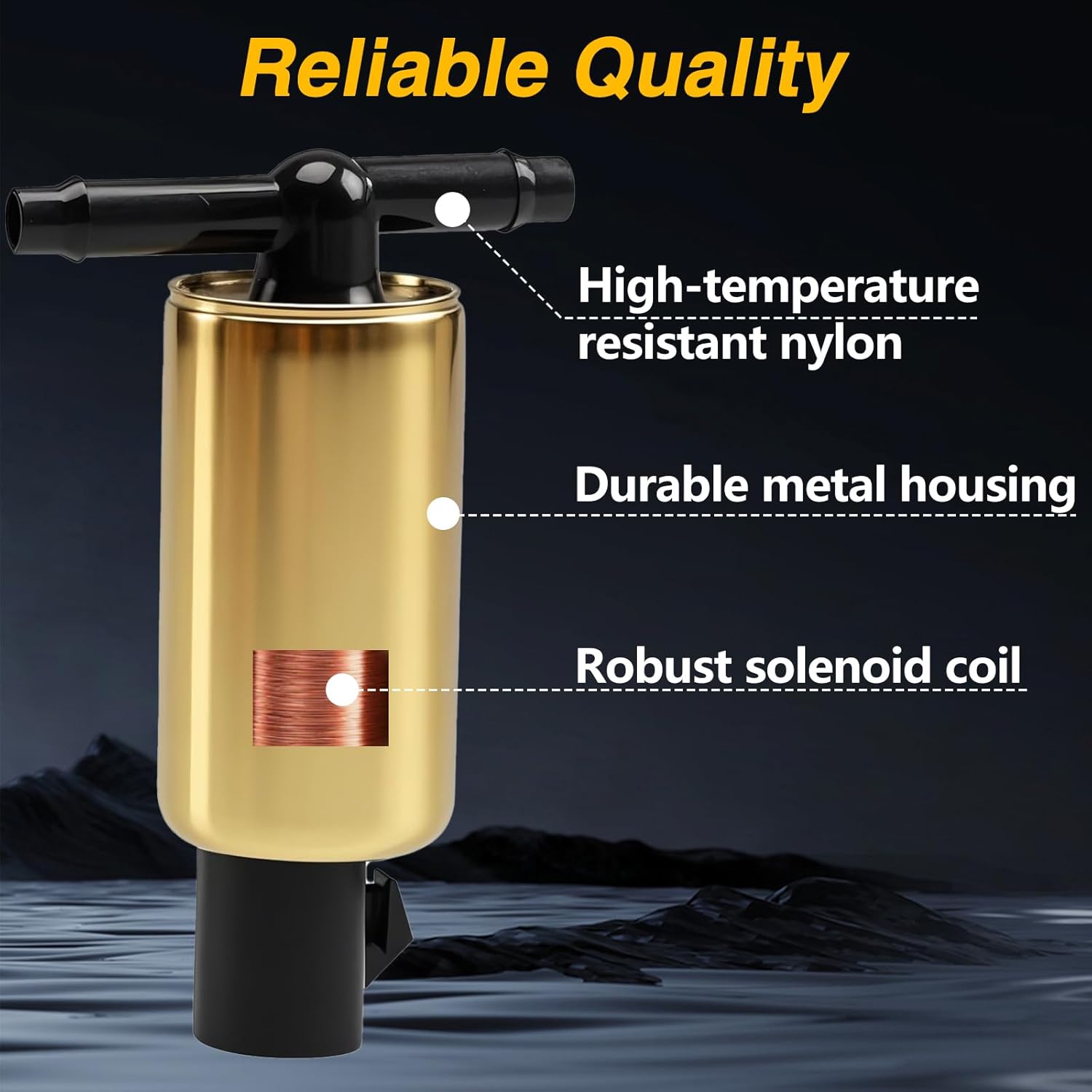 Vapor Canister Purge Valve Compatible with Ford F150 F-250 E150 E-250 Mustang Sable Taurus Tepmo Lincoln Continental Mark Town Car Mercury Colony Park Grand Marquis Topaz Replace#: E9DZ9C915A