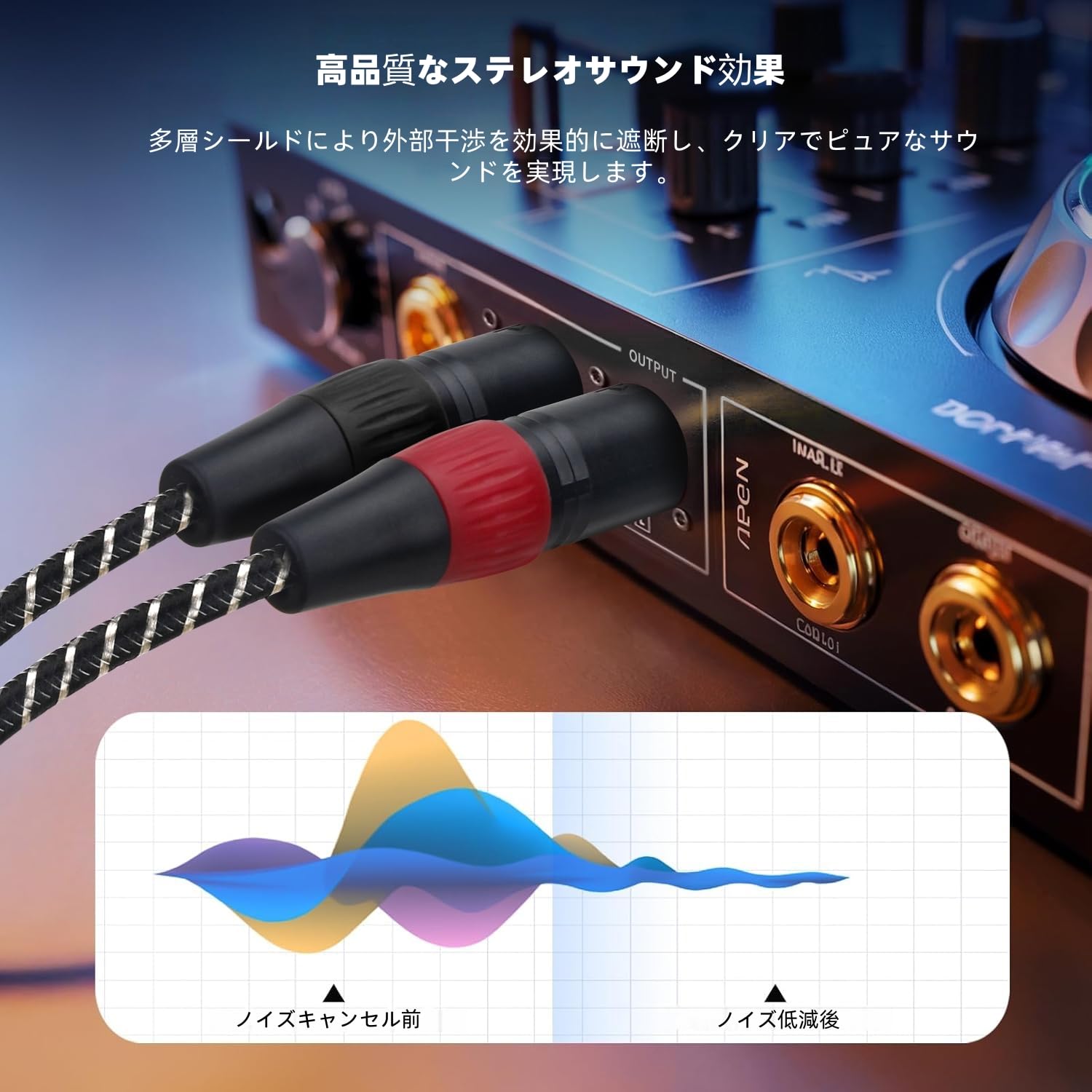 Amazon.co.jp: 3.5mm to xlr×2，2M Muchfox 2xlr 3.5mm 変換，3. 5mm