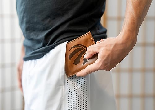 Miniatura 2 de Rico Industries - Cartera de diseño delgado con grabado láser de la NBA, cartera con grabado láser estilo billetera - Gran regalo