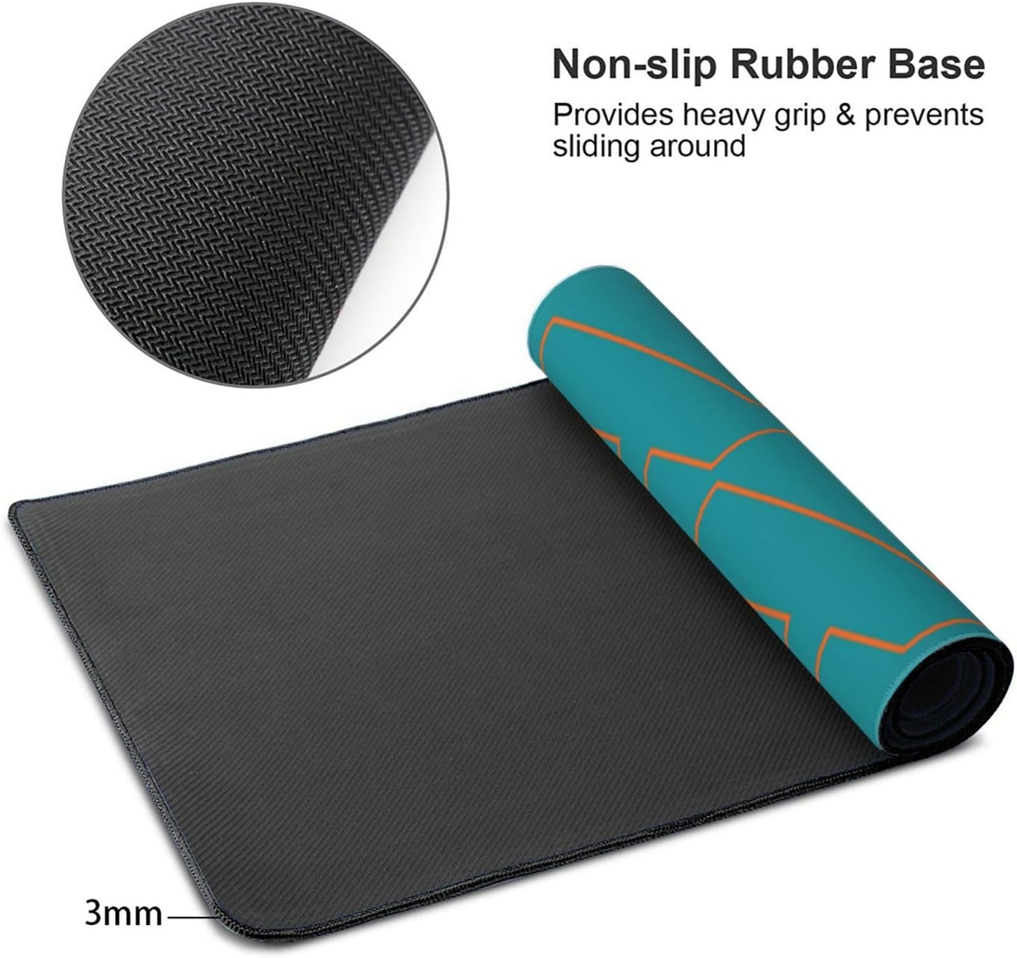 ANTKING Miami Mouse Pad for Men Women Youth Gifts Custom Name and Number Desk Pad