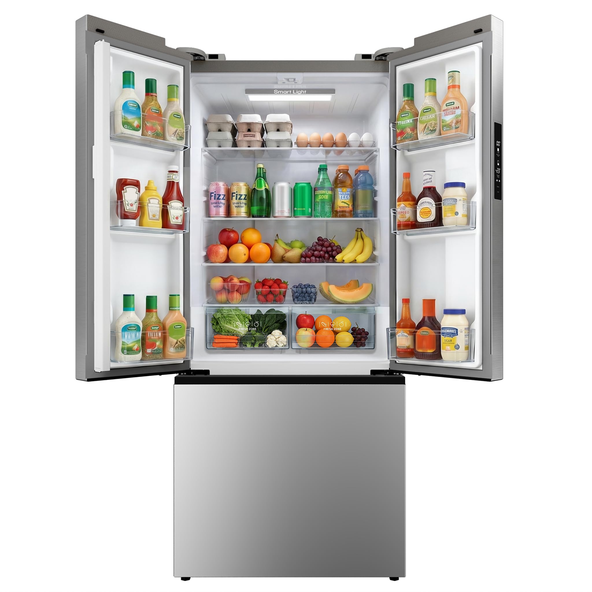 ICEVIVAL 18 Cu.Ft. French Door Refrigerator with Ice Maker, Refrigerator with Freezer Drawer, Frost-Free, UL Certified, French Door Fridge with 3 Smart Cooling Modes on Fridge.com