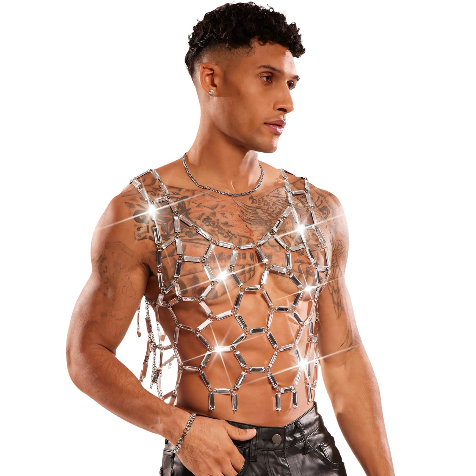 Gilet impreziosito da paillettes alla per abiti casual