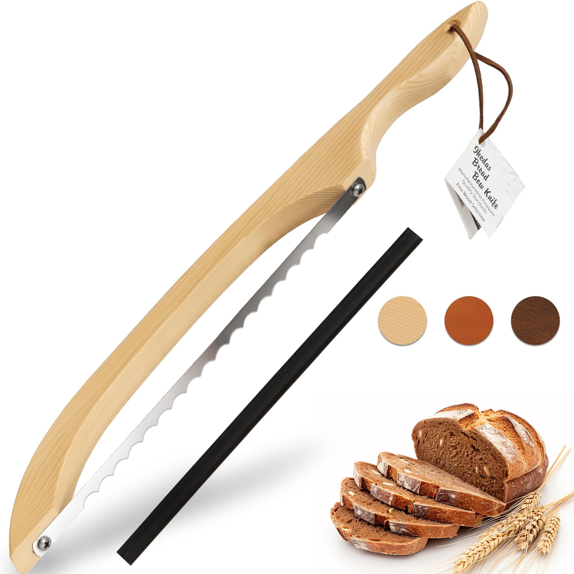 Amazon.com: indirewash 16.5”Bread slicer for Homemade Bread, Serrated ...