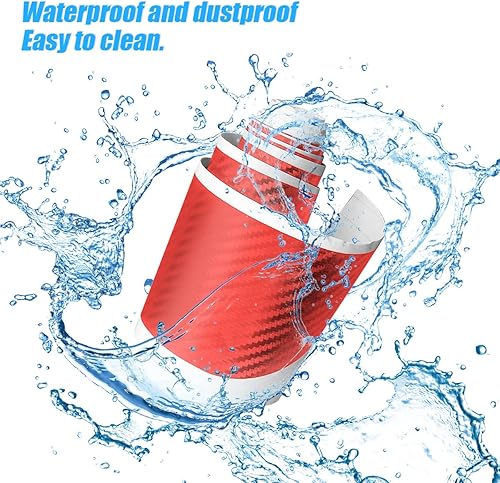 Miniatura 3 de Protector de parachoques trasero de automóvil, adhesivo antiarañazos de fibra de carbono para proteger el borde de la puerta del automóvil,