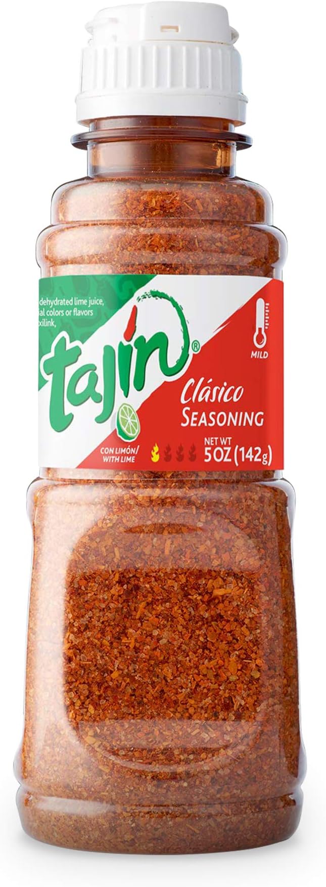 Tajin Clasico Mexican Spice Mix with Lime Seasoning, Mild Heat Level, 142g (Pack of 3)