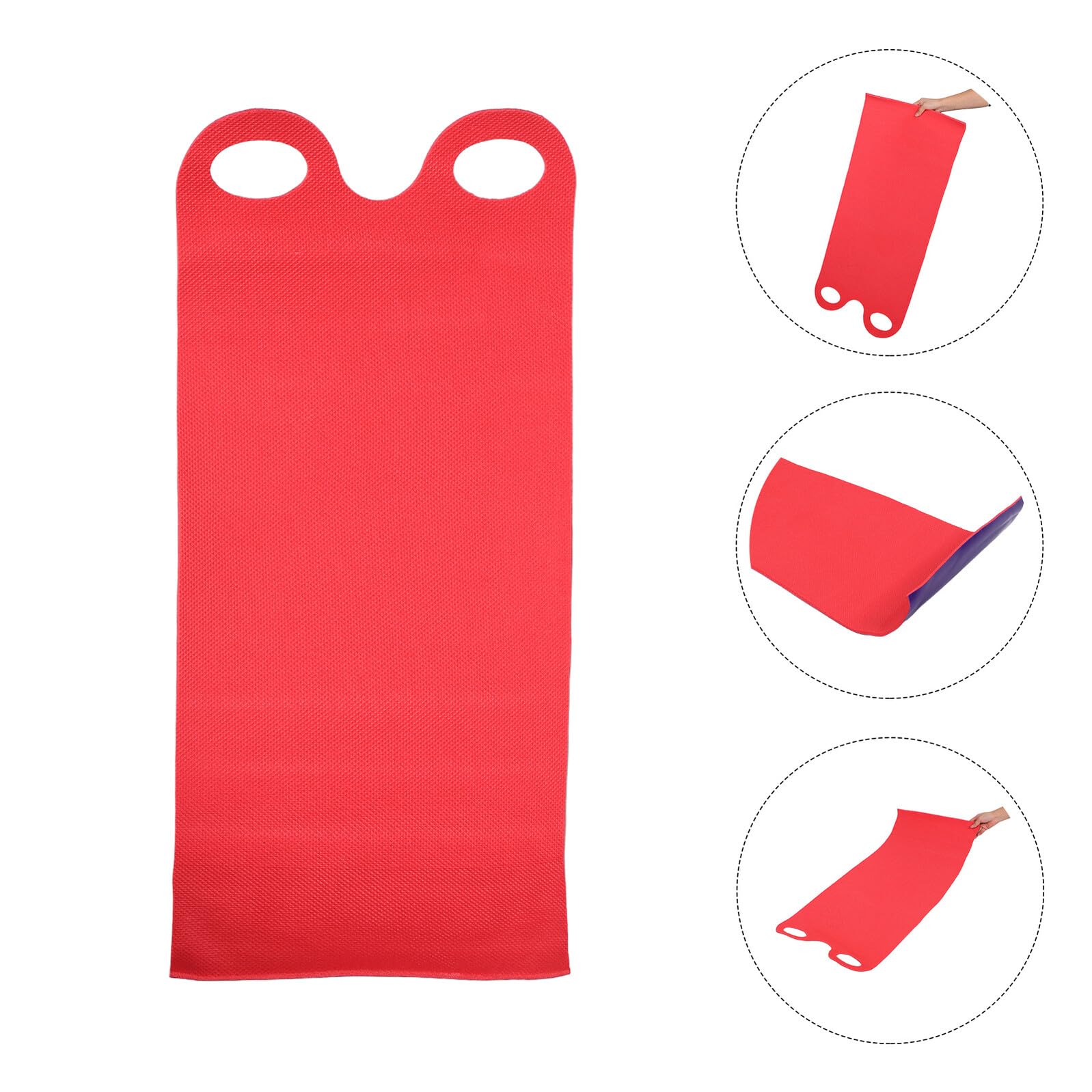 Alfombra para Trineo de Nieve Enrollable 92X42 CM Trineo Flexible Adultos Resistente a Desgaste Diseño Rojo y Morado para Nieve Arena y Hierba