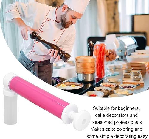 Miniatura 4 de Kit de pistola de pulverización manual para pasteles, aerógrafo manual para pasteles, herramientas de decoración con purpurina, herramientas de