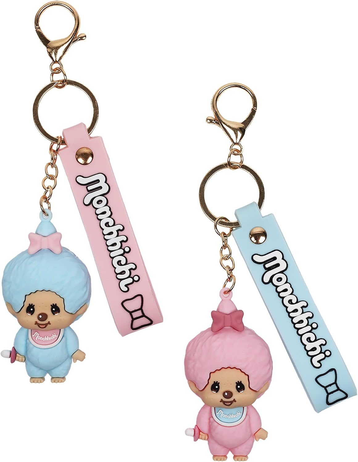 Concept One Moncchichi Character Lanyard Keychain, Pink