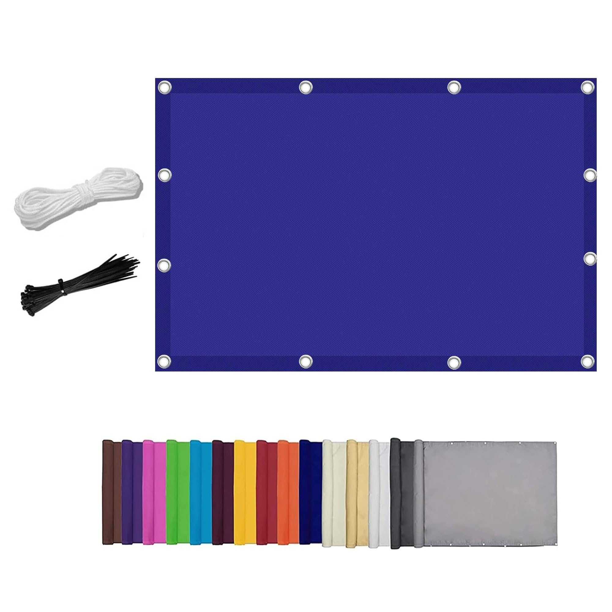 Voile d'ombrage saphir imperméable haute protection UV pour pergola