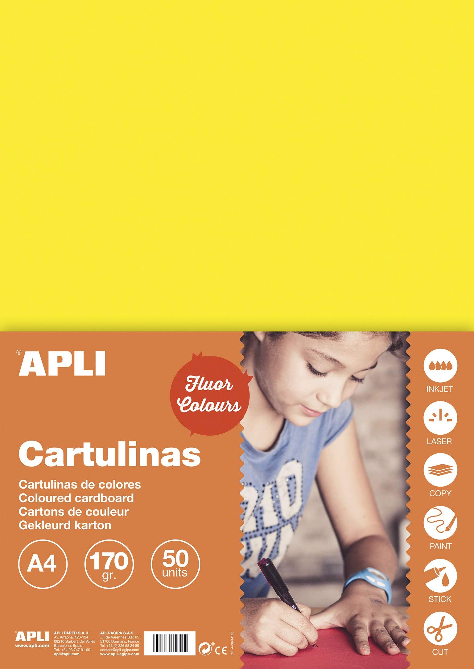 APLI 1423 A4 Fluorescent Yellow