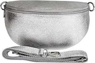 LeahWard Unisex Italian Real Leather Sling Bag Women's Crossbody Shoulder Chest Handbag Holiday