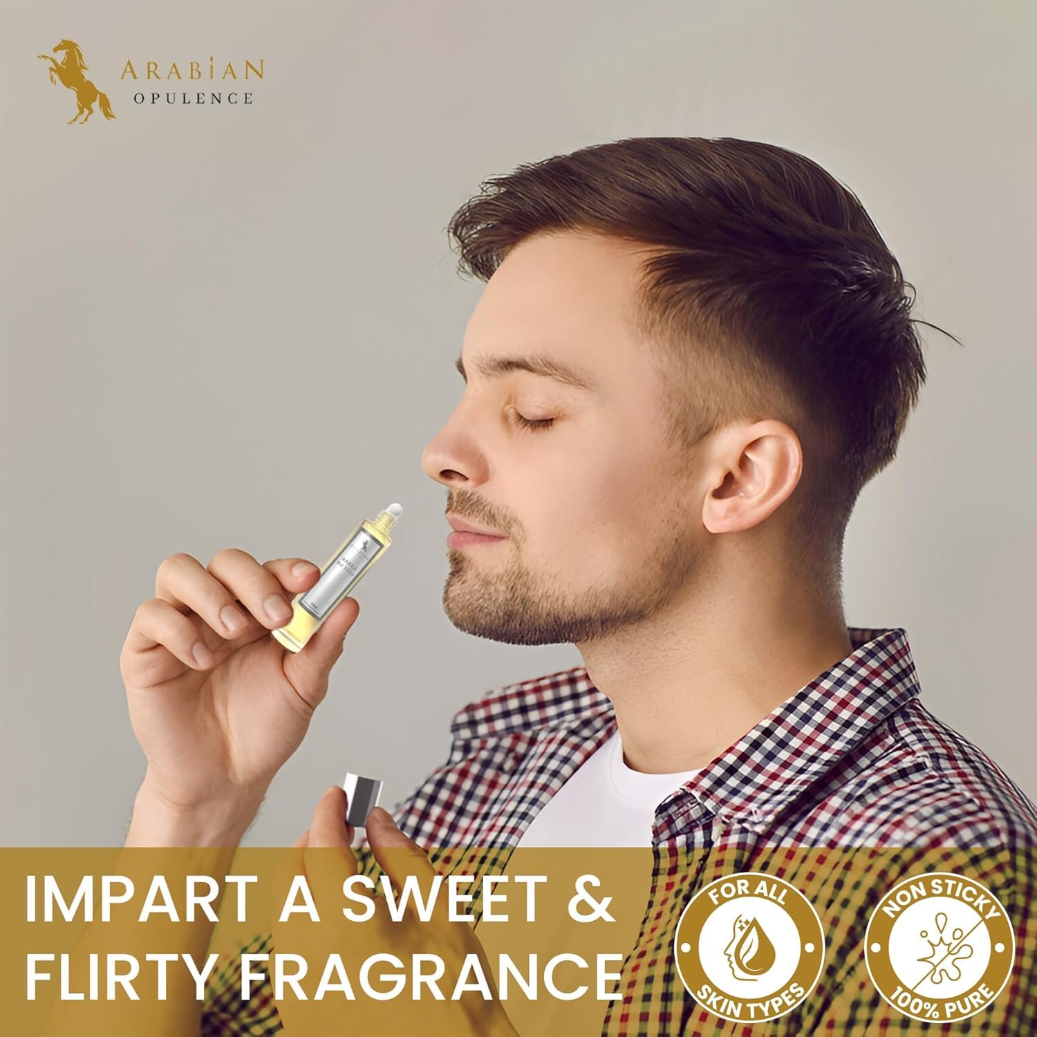 ARABIAN OPULENCE FR328 Bakka Ru 5540 Perfume para hombre y mujer | Aceite aromático Bakka Ru Roll-On Perfume | Perfume de larga duración para hombres y mujeres | Tamaño de viaje Perfume concentrado