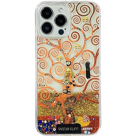 Amazon Co Jp Artify クリムト 生命の樹 スマホ アイフォン グリッター ケース Iphone13 Mini ゴールド Aj 家電 カメラ