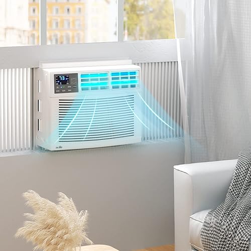 Miniatura 7 de mollie Aire acondicionado inteligente de ventana de 8000BTU con conexión Wi-Fi, unidad de CA de ahorro de energía con control remoto y aplicación y
