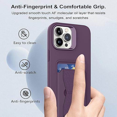 Miniatura 5 de Funda magnética con función atril para iPhone 15 Pro Max, compatible con soporte magnético para automóvil, cartera delgada a prueba de golpes, funda
