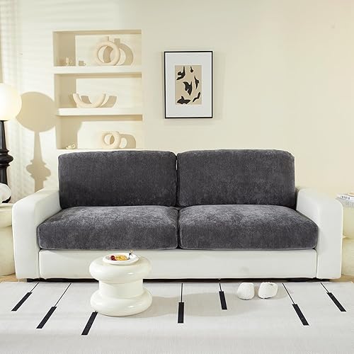Miniatura 2 de Fundas de cojín para sofá modular en forma de L  Fundas de sofá de felpilla más suaves lavables, fundas elásticas antideslizantes para sofá y fundas