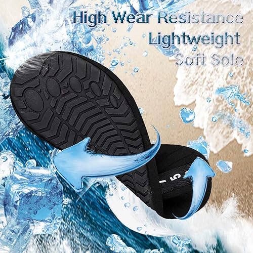 Miniatura 4 de YALOX - Zapatos de agua para deportes al aire libre, playa, natación, acuáticos, secado rápido, zapatos tipo calcetines, calzado descalzo para surf