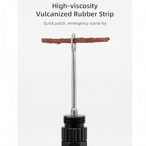 Miniatura 6 de Kit de reparación de neumáticos sin cámara con enchufes, kit de tapones de neumáticos, herramientas portátiles para bicicleta, kit de reparación de