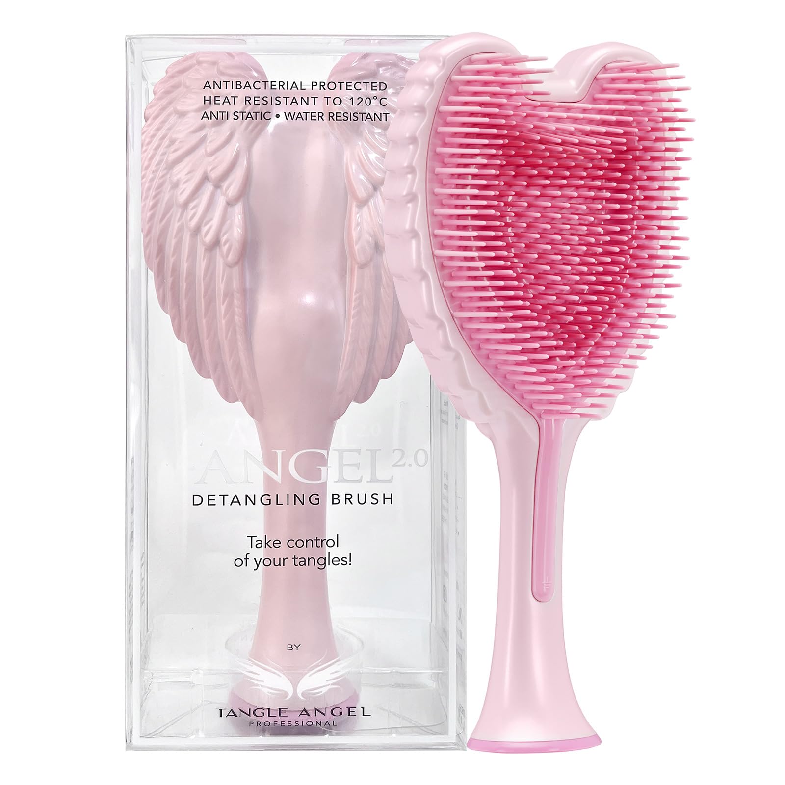 Tangle Angel Professional 2.0 Hair Brush Glossy Pink, 21722