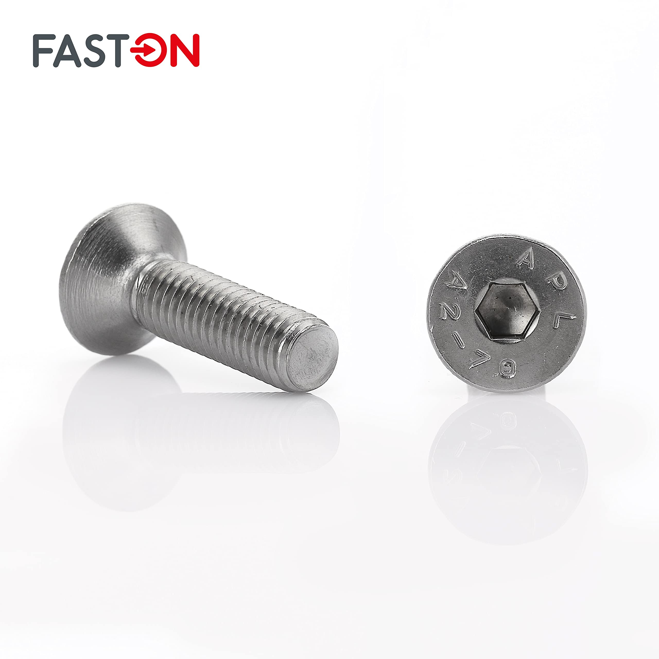 Senkkopfschrauben M10x200 Edelstahl (10 Stück) Innensechskant Edelstahlschrauben DIN 7991 FASTON®