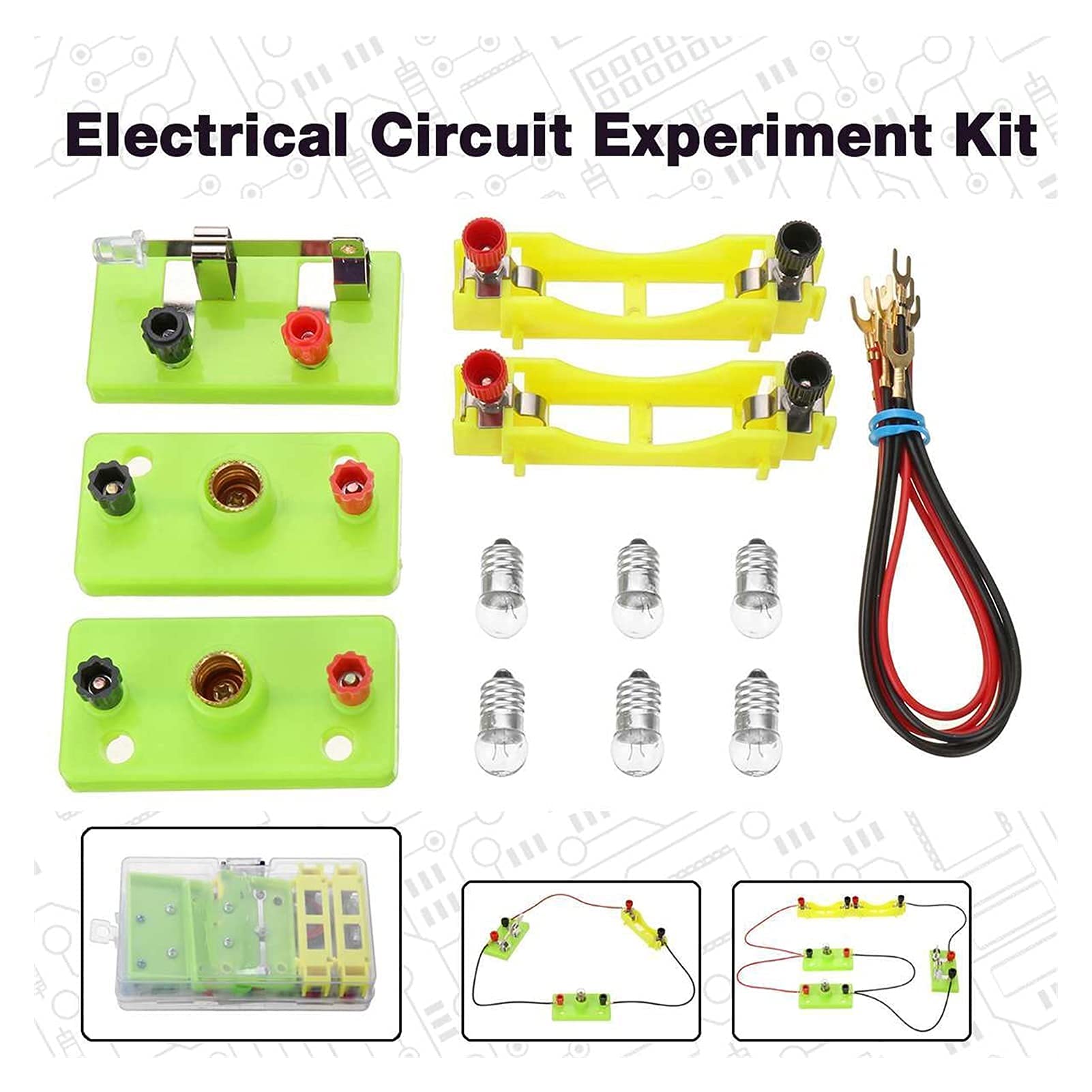 Schüler Physikalisches Experimentierwerkzeug für elektrische Schaltkreise Physikalisches Experimentiermodell-Kit Physik-Lehrwerkzeug Physikalischer Experimentierkasten