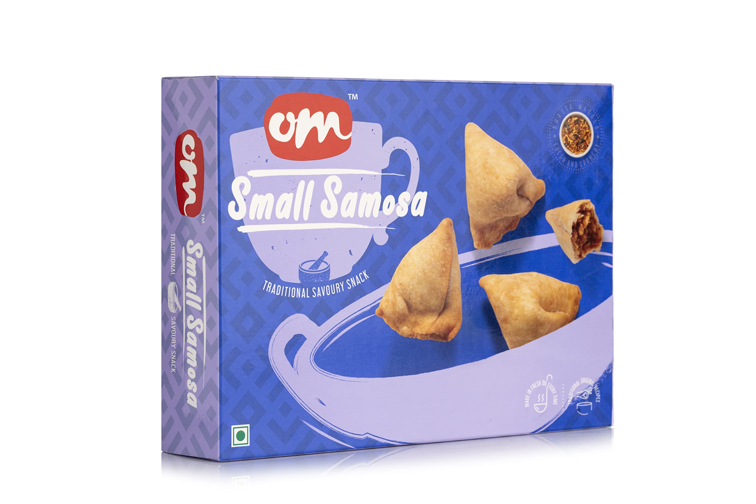 Om Sweets & Snacks Small Samosa | Freshly prepared crispy, Healthy & Hygienic | Indian tea time crunchy snack, Delightfully Ready to Eat | Namkeen & Savouries | 300 Gms each | Pack of 2 (B0B6JBGMG7) Amazon Price History, Amazon Price Tracker