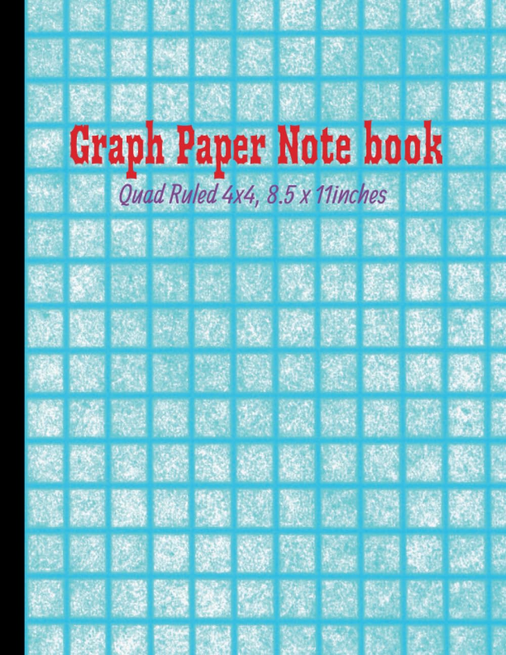 Graph Paper Quad Ruled 4x4, Grid Paper, 100 sheets, 8.5 x 11inches