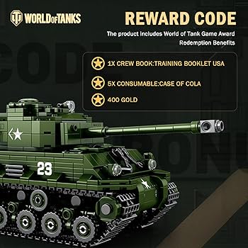 Amazon.com: Reobrix M4A3E8 Sherman Tank Building Set,WW2 Military