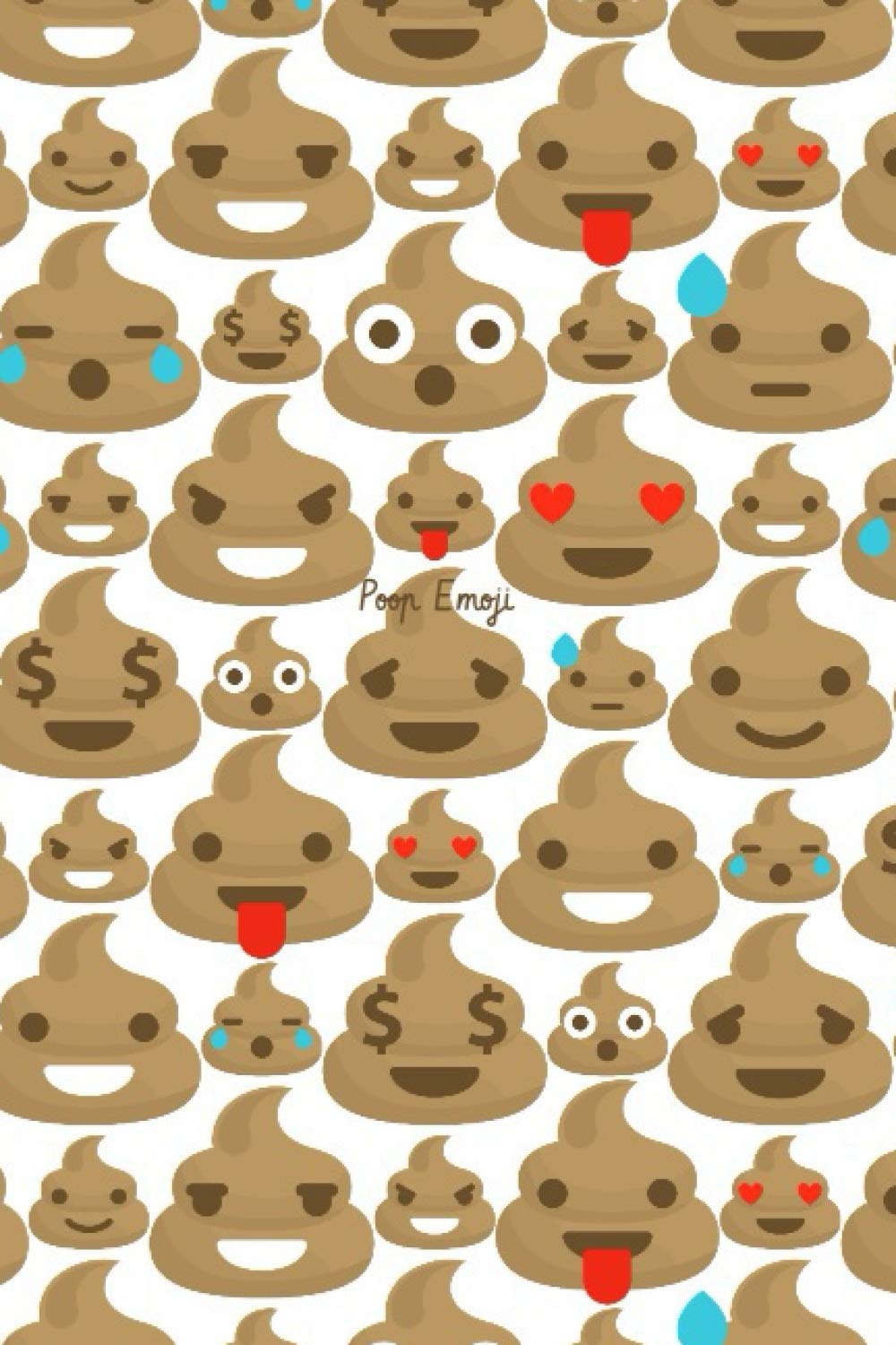 Poop Emoji: Funny Dot Grid Journal Notebook - 100 blank dotted 6 x 9 in pages - Great poop emoji gift