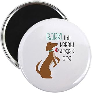 CafePress Bark Herald Angels Magnets 2.25" Round Magnet, Refrigerator Magnet