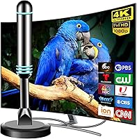 ApexWaveTV Indoor TV Antenna for Smart TVs - Magnetic Base, 360° 120-Mile 4K UHD Reception, Free Local HD Channels, Easy No-Tool Install