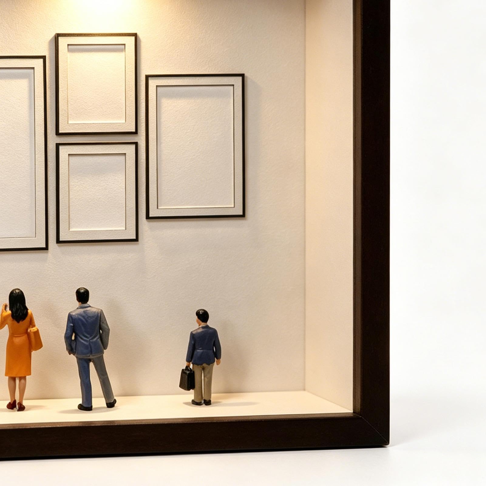 Museo de Fotos Silueta de Madera para Figuras